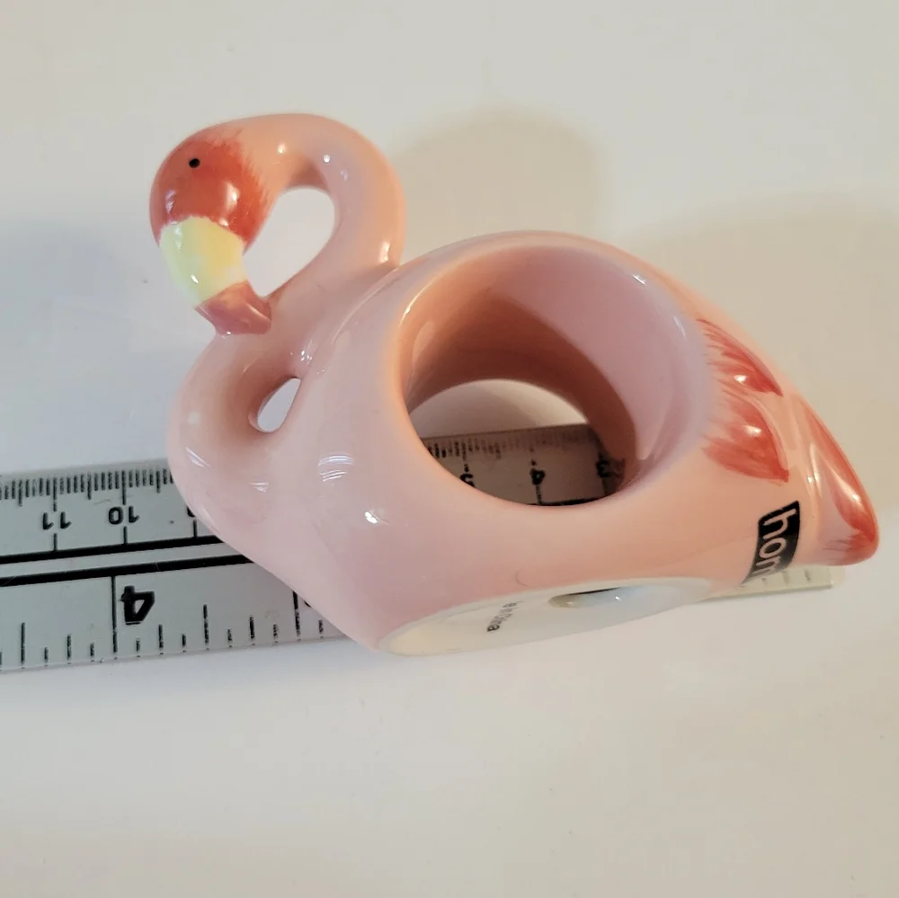 Flamingo Napkin Rings Set Of 4 Pink